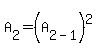 A%5B2%5D=%28A%5B2-1%5D%29%5E2