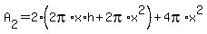 A%5B2%5D=2%282pi%2Ax%2Ah%2B2pi%2Ax%5E2%29%2B4pi%2Ax%5E2%29