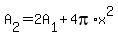 A%5B2%5D=2A%5B1%5D%2B4pi%2Ax%5E2%29