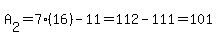 A%5B2%5D=7%2816%29-11=112-111=101
