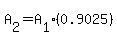 A%5B2%5D=A%5B1%5D%280.9025%29