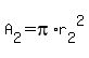 A%5B2%5D=pi%2Ar%5B2%5D%5E2