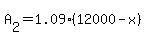 A%5B2%5D+=+1.09%2A%2812000+-+x%29