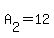 A%5B2%5D+=+12+