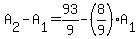 A%5B2%5D-A%5B1%5D=93%2F9-%288%2F9%29A%5B1%5D%29