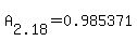 A%5B2.18%5D=0.985371