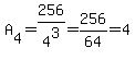 A%5B4%5D=256%2F4%5E3=256%2F64=4