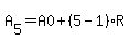 A%5B5%5D=A0%2B%285-1%29R