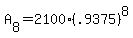 A%5B8%5D+=+2100%28.9375%29%5E8