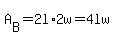 A%5BB%5D+=+2l%2A2w+=+4lw