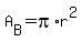 A%5BB%5D+=+pi%2Ar%5E2