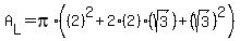 A%5BL%5D+=+pi%2A%28%282%29%5E2%2B2%282%29%28sqrt%283%29%29%2B%28sqrt%283%29%29%5E2%29