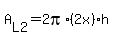 A%5BL2%5D=2pi%2A%282x%29%2Ah