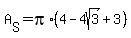 A%5BS%5D+=+pi%2A%284-4sqrt%283%29%2B3%29
