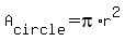 A%5Bcircle%5D=pi%2Ar%5E2