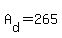 A%5Bd%5D+=+265