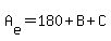 A%5Be%5D=180%2BB%2BC