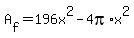 A%5Bf%5D=196x%5E2-4pi%2Ax%5E2