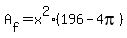 A%5Bf%5D=x%5E2%28196-4pi%29