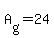 A%5Bg%5D+=+24
