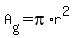 A%5Bg%5D+=+pi%2Ar%5E2