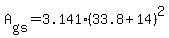 A%5Bgs%5D+=+3.141%2A%2833.8+%2B+14%29%5E2