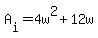 A%5Bi%5D=4w%5E2%2B12w