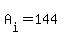 A%5Bi%5D+=+144