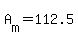 A%5Bm%5D+=+112.5