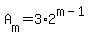A%5Bm%5D+=+3%2A2%5E%28m-1%29