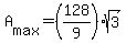 A%5Bmax%5D=%28128%2F9%29sqrt%283%29