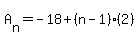 A%5Bn%5D=-18%2B%28n-1%29%282%29