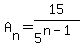 A%5Bn%5D=15%2F5%5E%28n-1%29