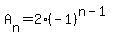 A%5Bn%5D=2%28-1%29%5E%28n-1%29