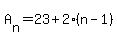 A%5Bn%5D=23%2B2%28n-1%29