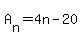 A%5Bn%5D=4n-20