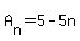 A%5Bn%5D=5-5n