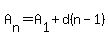 A%5Bn%5D=A%5B1%5D%2Bd%28n-1%29