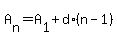 A%5Bn%5D=A%5B1%5D%2Bd%2A%28n-1%29