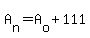 A%5Bn%5D=A%5Bo%5D%2B111