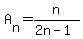 A%5Bn%5D=n%2F%282n-1%29