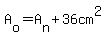 A%5Bo%5D=A%5Bn%5D%2B36cm%5E2