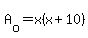 A%5Bo%5D=x%28x%2B10%29