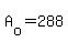A%5Bo%5D+=+288
