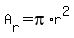 A%5Br%5D+=+pi%2Ar%5E2
