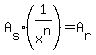 A%5Bs%5D%281%2Fx%5En%29=A%5Br%5D