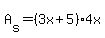 A%5Bs%5D=%283x%2B5%29%2A+4x