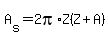 A%5Bs%5D=2pi%2AZ%28Z%2BA%29