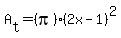 A%5Bt%5D=%28pi%29%282x-1%29%5E2