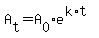 A%5Bt%5D=A%5B0%5De%5E%28k%2At%29